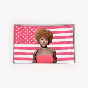 Ice Spice “The Baddie Flag” Pink American Flag 35.5x50 NWOT Official Merch